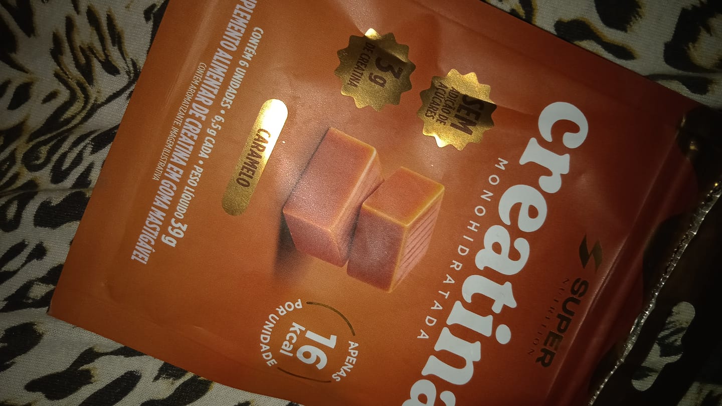 Customer photo review of Mini Pack Caramelo de Creatina Brigadeiro