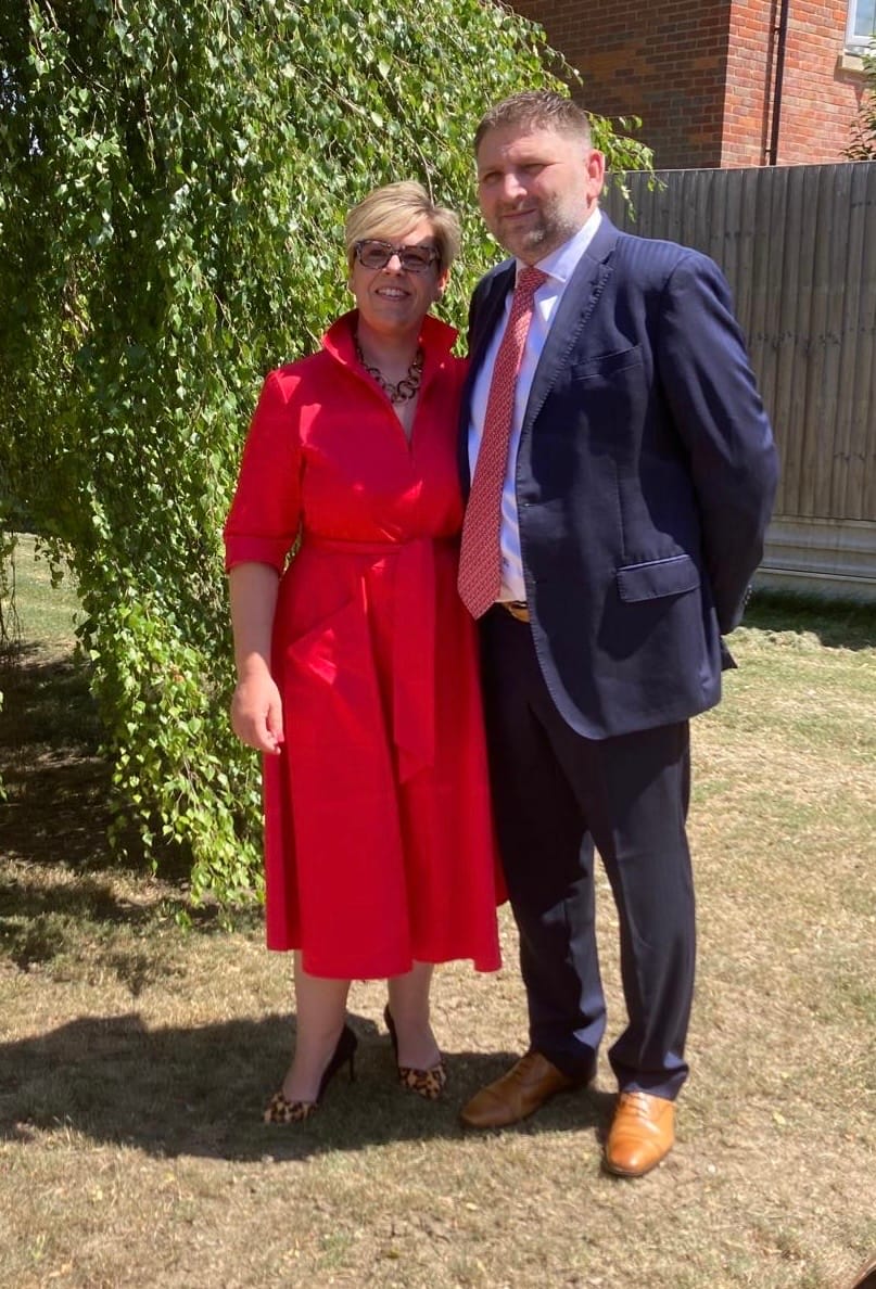 Customer photo review of The 'Zip Pocket' Dress in Red