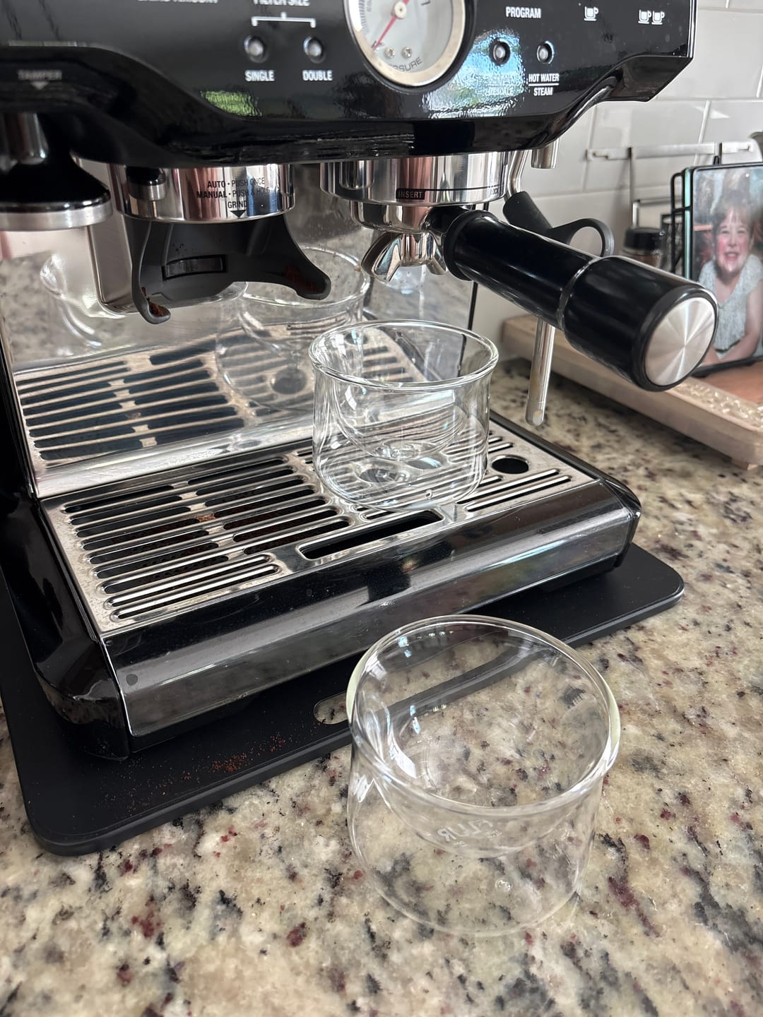 Customer photo review of FLUR Latte Glasses