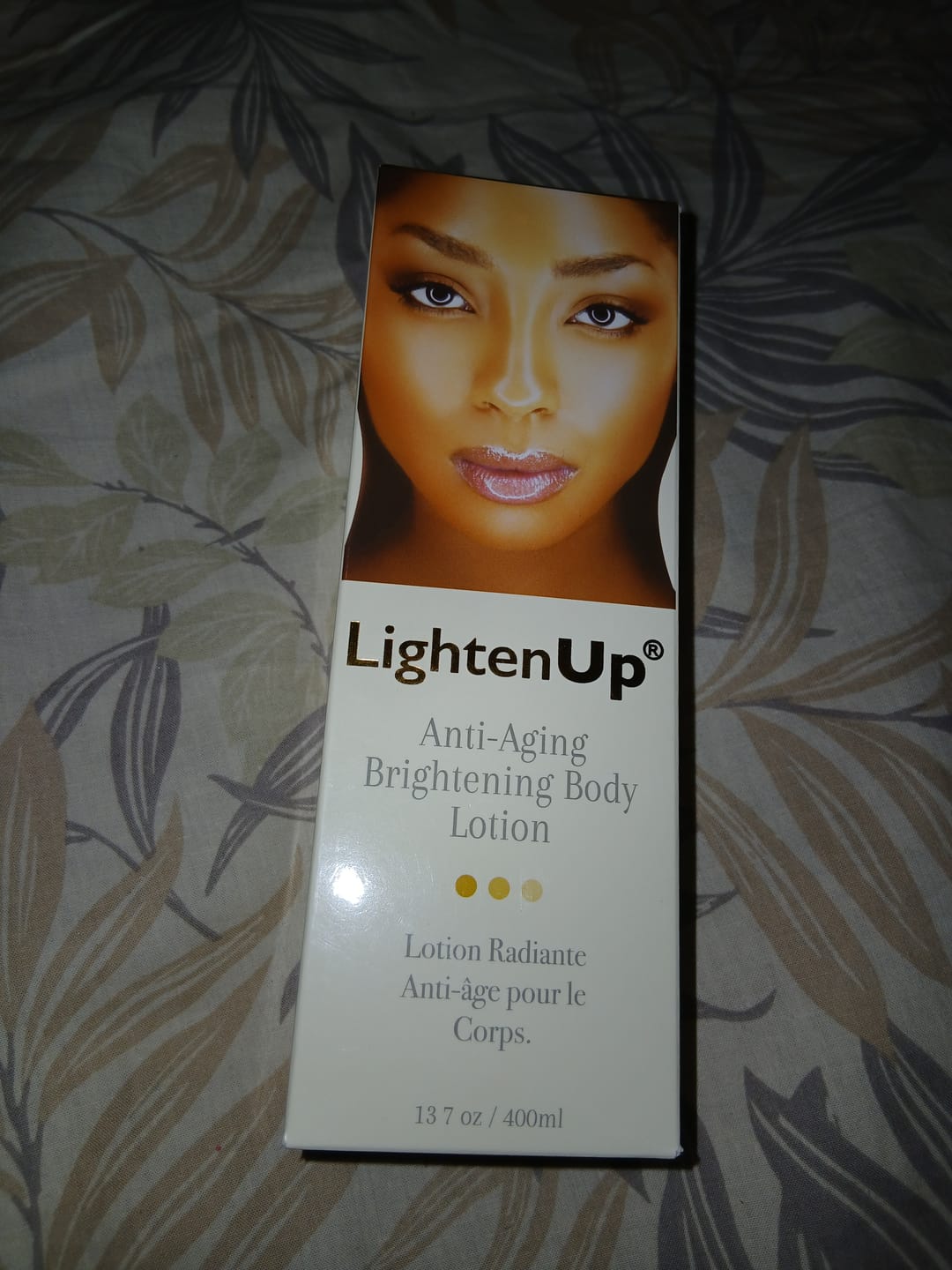Customer photo review of LightenUp Anti-Aging Brightening Body Lotion 400ml / 13.5 fl oz
