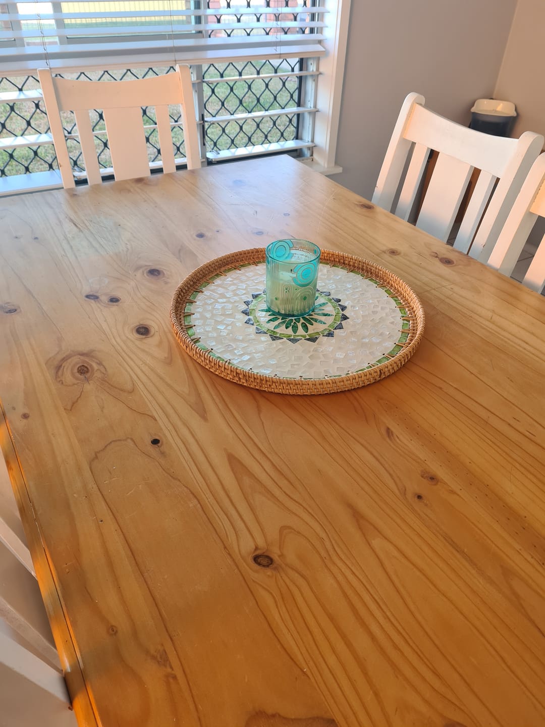 Customer photo review of Oasis Large Rattan Tray