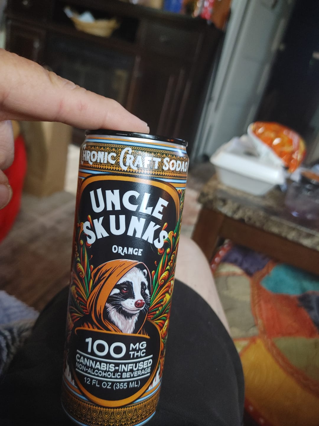 Customer photo review of Orange | 100 mg | 12oz Chronic Craft Soda