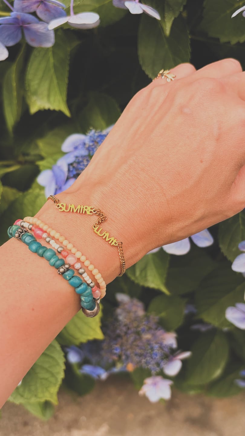 Customer photo review of Custom Name Bracelet