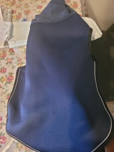 Customer photo review of CalmPaws — Anti Anxiety Calming Vest for Dogs