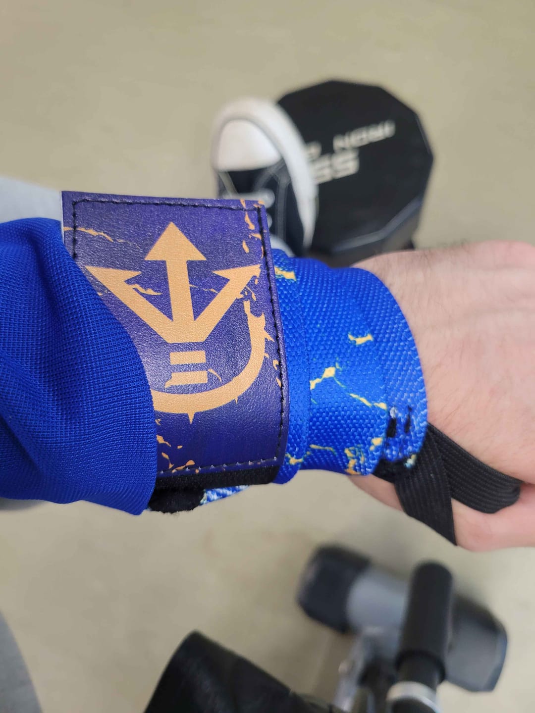 Customer photo review of Prince Warrior Wrist Wraps
