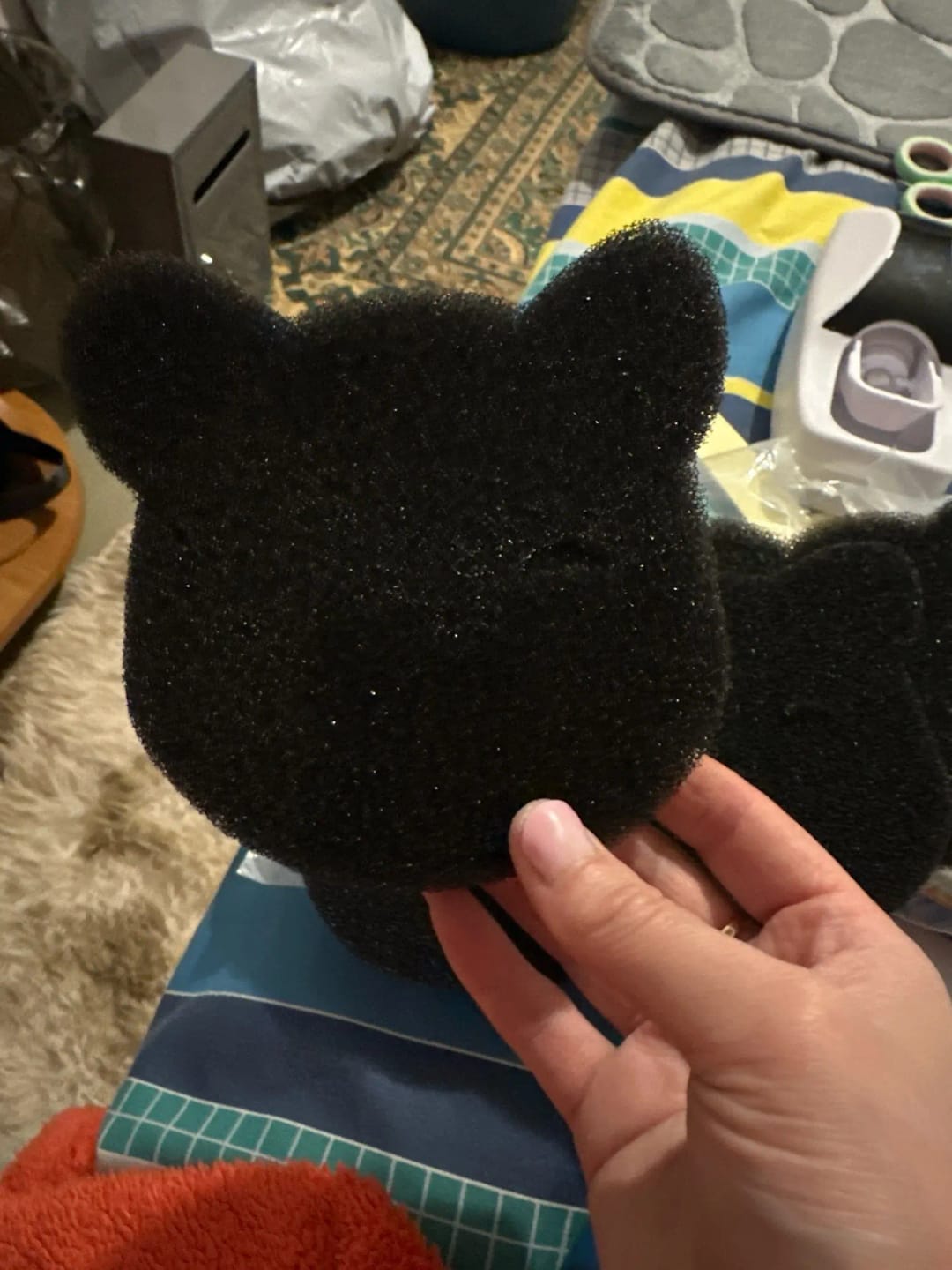 Customer photo review of FluffCatcher — Reusable Pet Hair Remover for Laundry