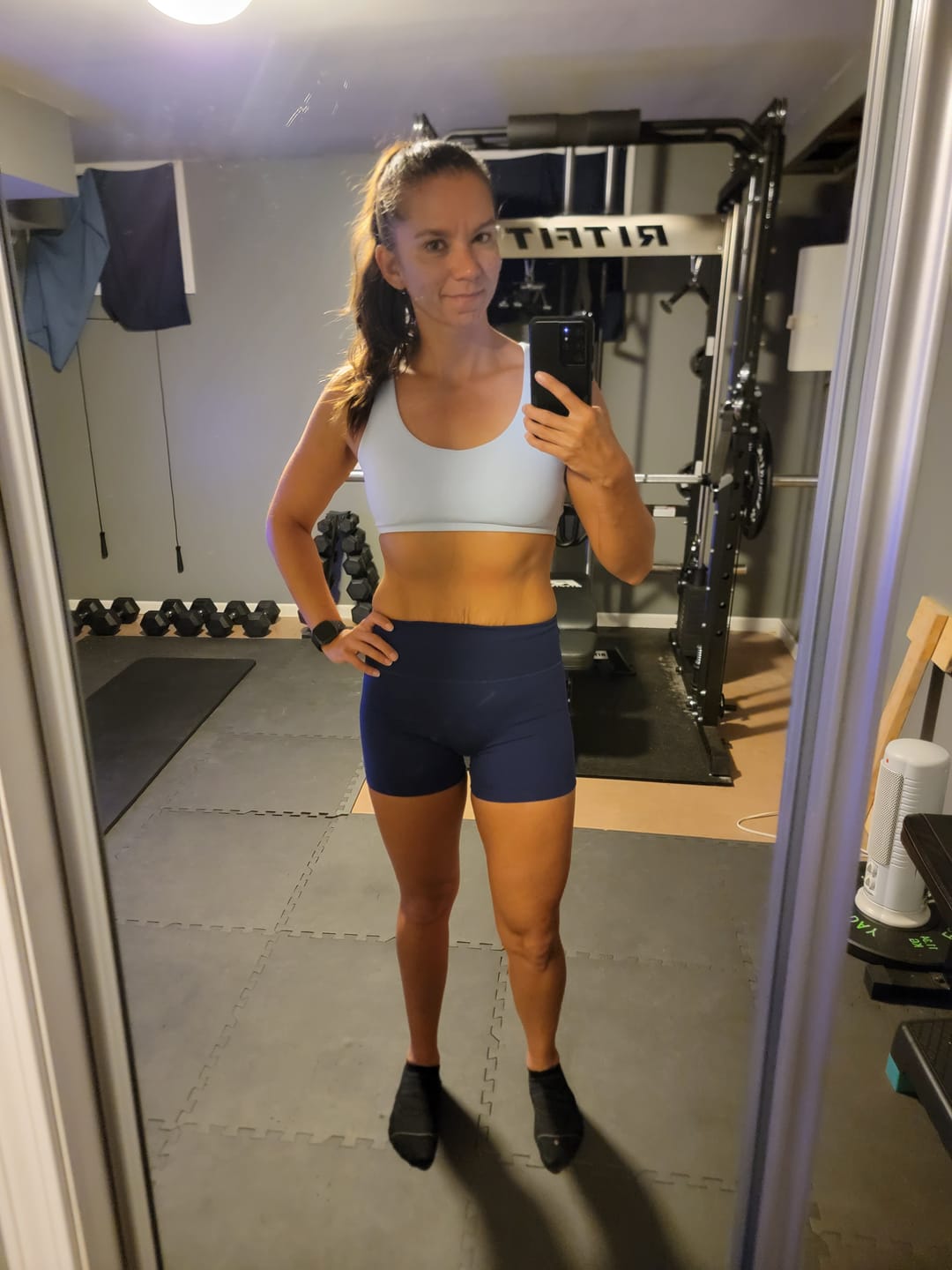 Customer photo review of DAYDREAM Perfect Scoop Neck Racerback Sports Bra