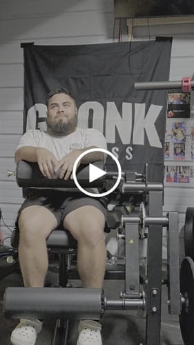 Customer photo review of Gronk Fitness Leg Extension / Leg Curl