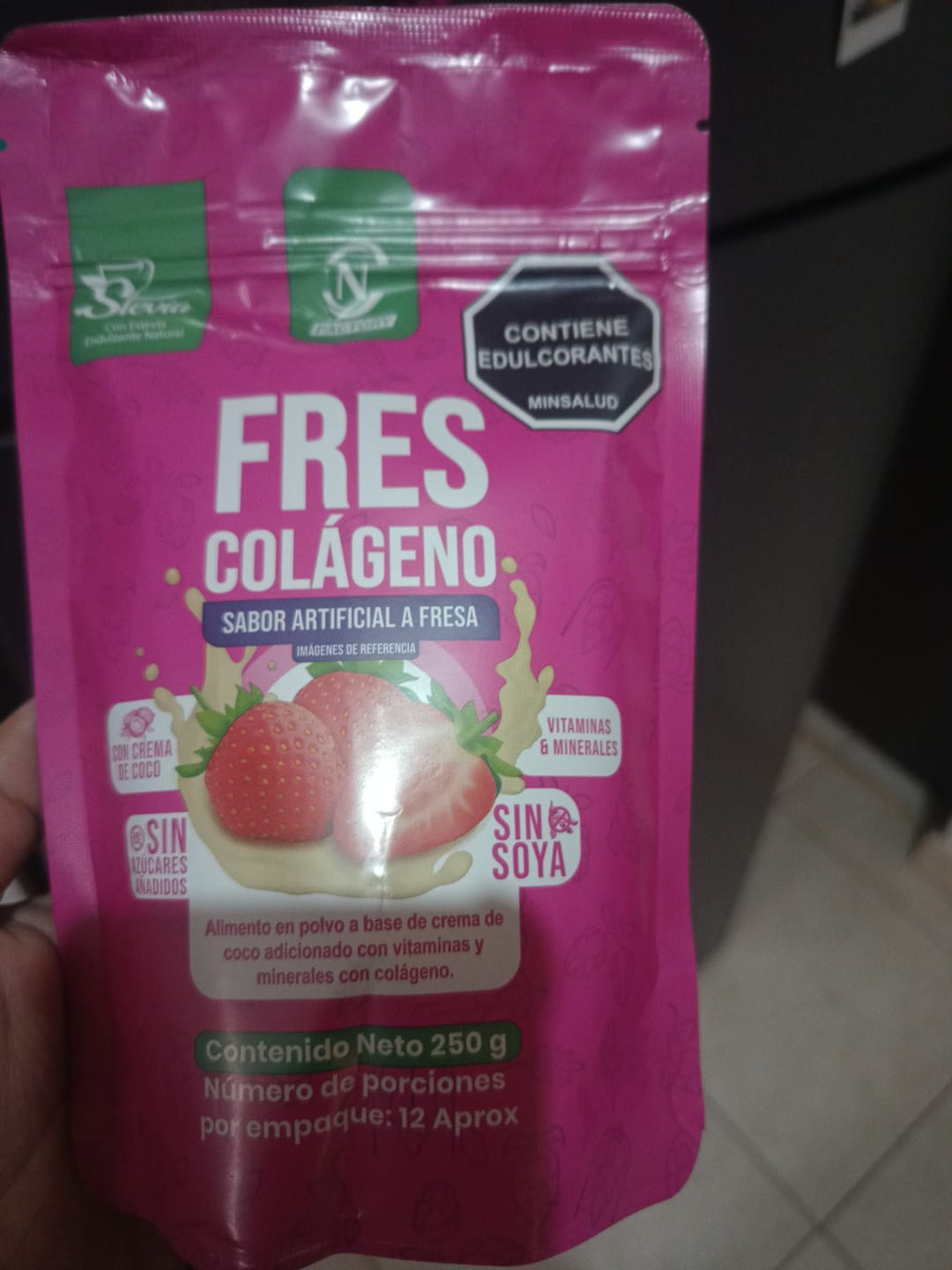 Customer photo review of Frescolágeno Fresa Doypack 250 g - Nutrition Factory