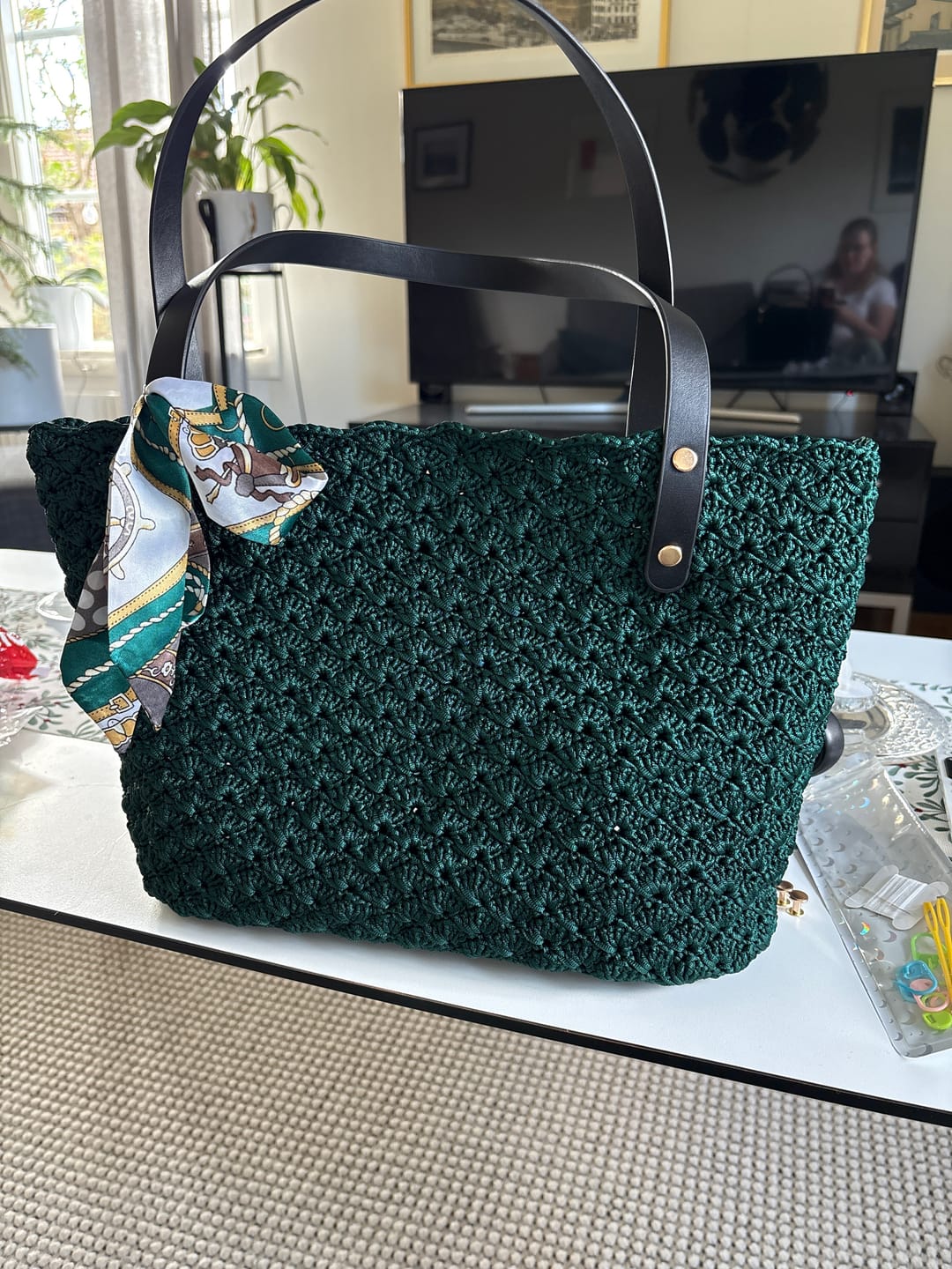 Customer photo review of Aveline crochet Shoulder Bag Kit