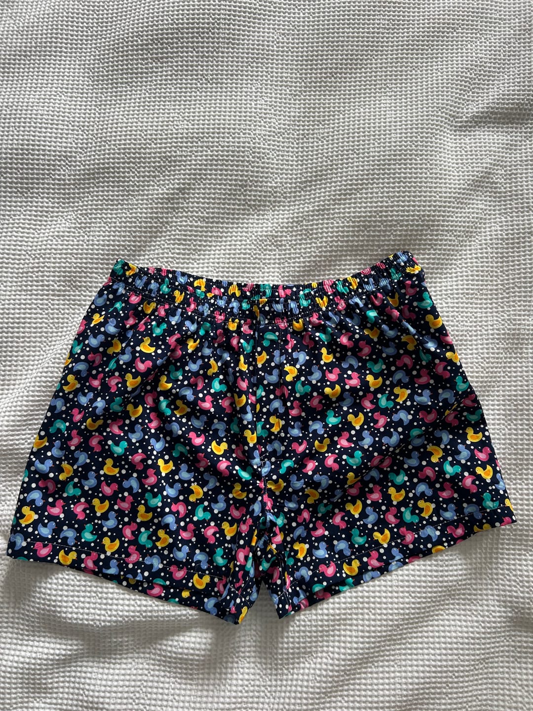 Customer photo review of Multicoloured Ducks Rose & Hubble Cotton Poplin Fabric