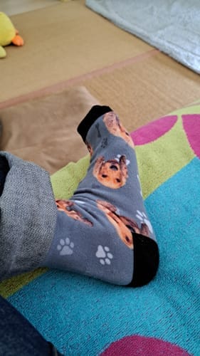 Customer photo review of Personalisierte Socken - Dein Foto