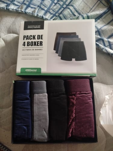 Customer photo review of Boxers Large Ultralivianos — Pack de 4