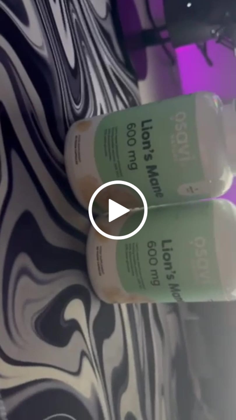 Customer video review of Lion's Mane 600 mg (Ežu dižadatene) (60 kapsulas)