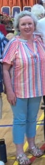 Customer photo review of Susan Red Check Top