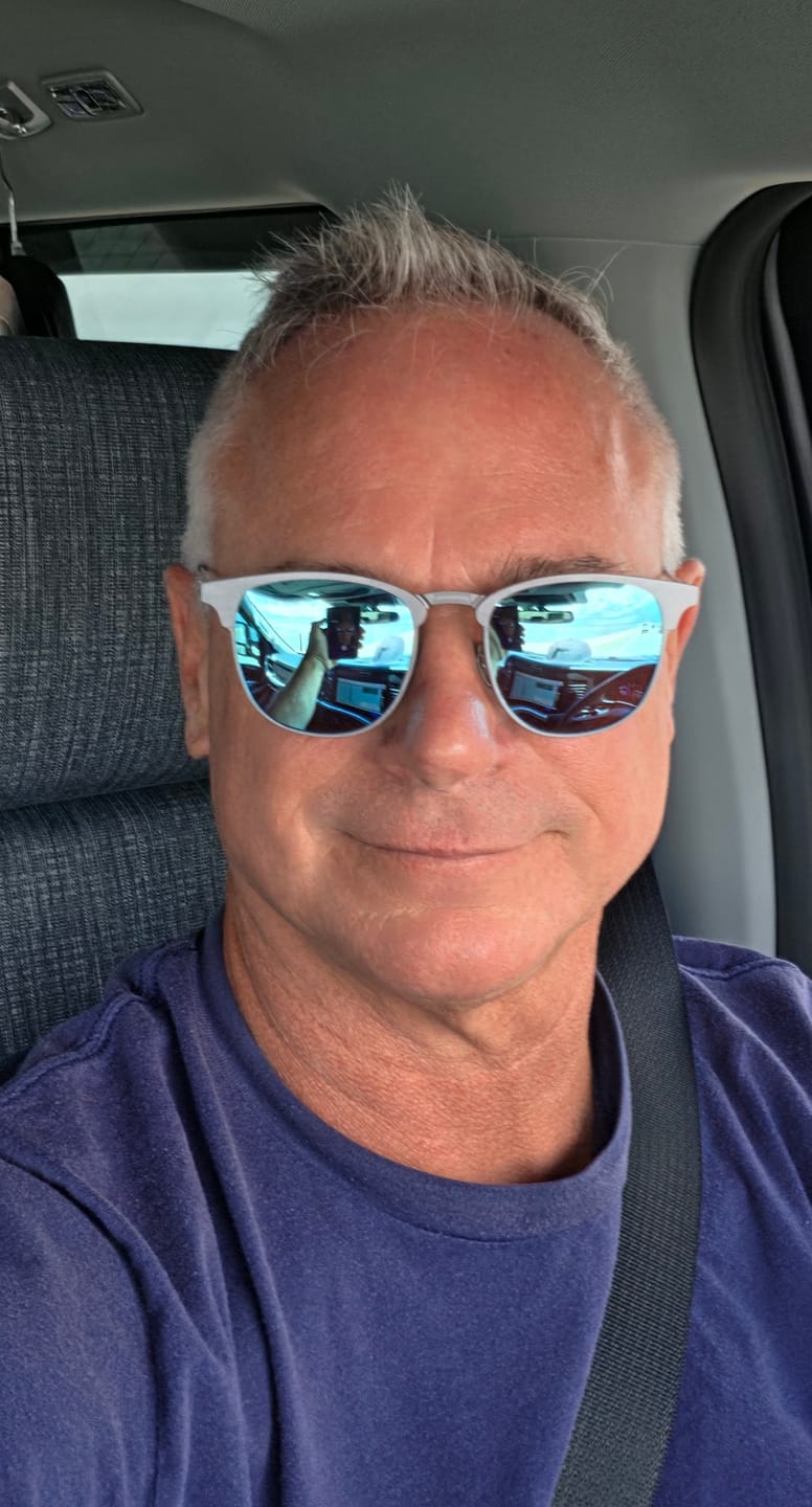 Customer photo review of Glenn | Browline Titanium Magnetic Clip-on Eyeglasses Sunglasses | ZanyLen