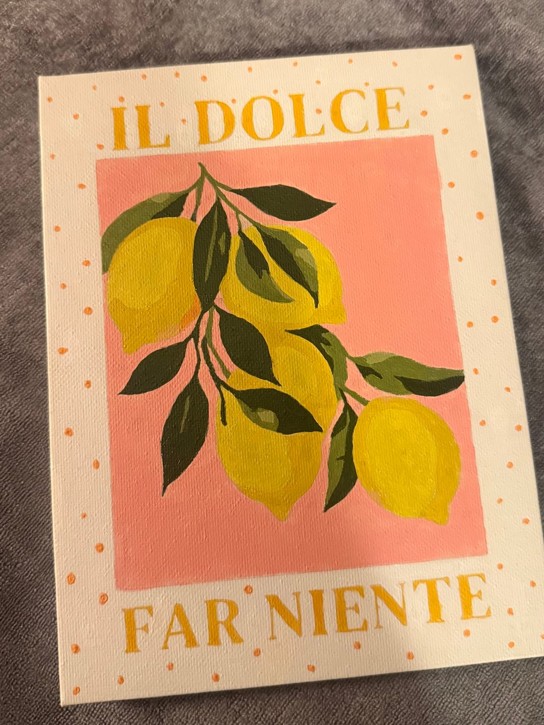 Customer photo review of 6 Mini Paintings - Italian ''Dolce Vita'' Set