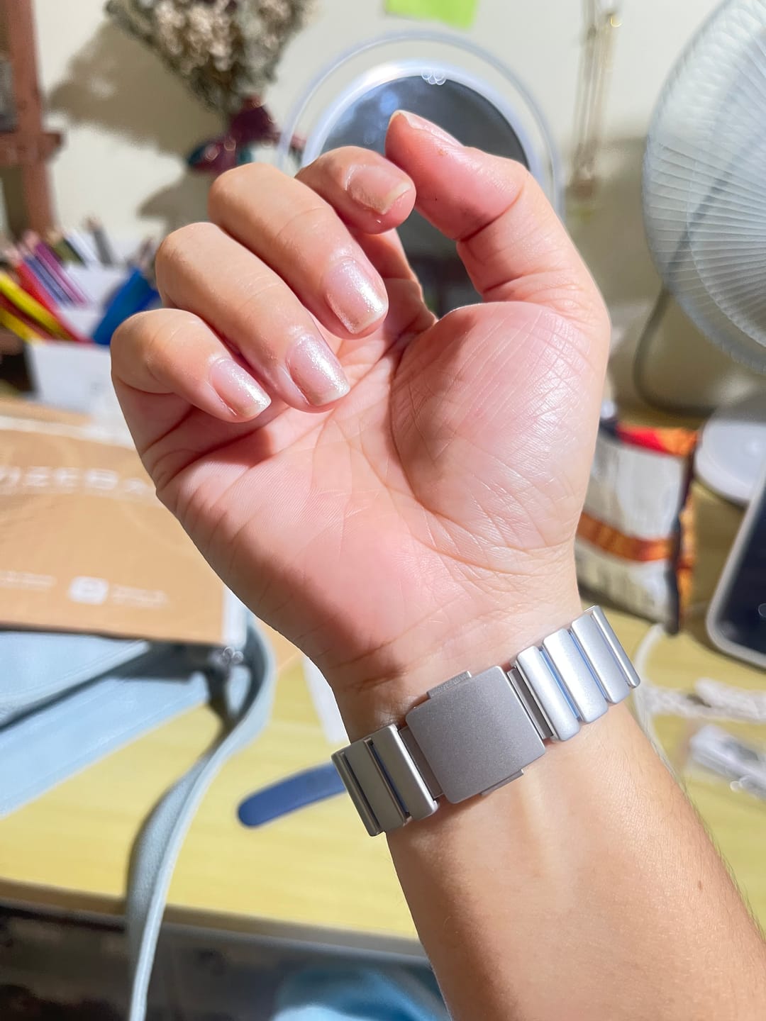 Customer photo review of Orion Metal Silicone Strap
