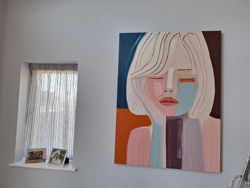 Customer review photo for Plaster Art Texture Painting #SG256