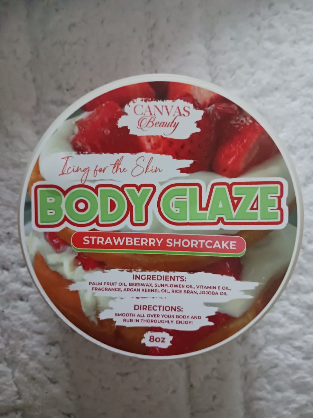 Customer photo review of BODY GLAZE: STRAWBERRY SHORTCAKE