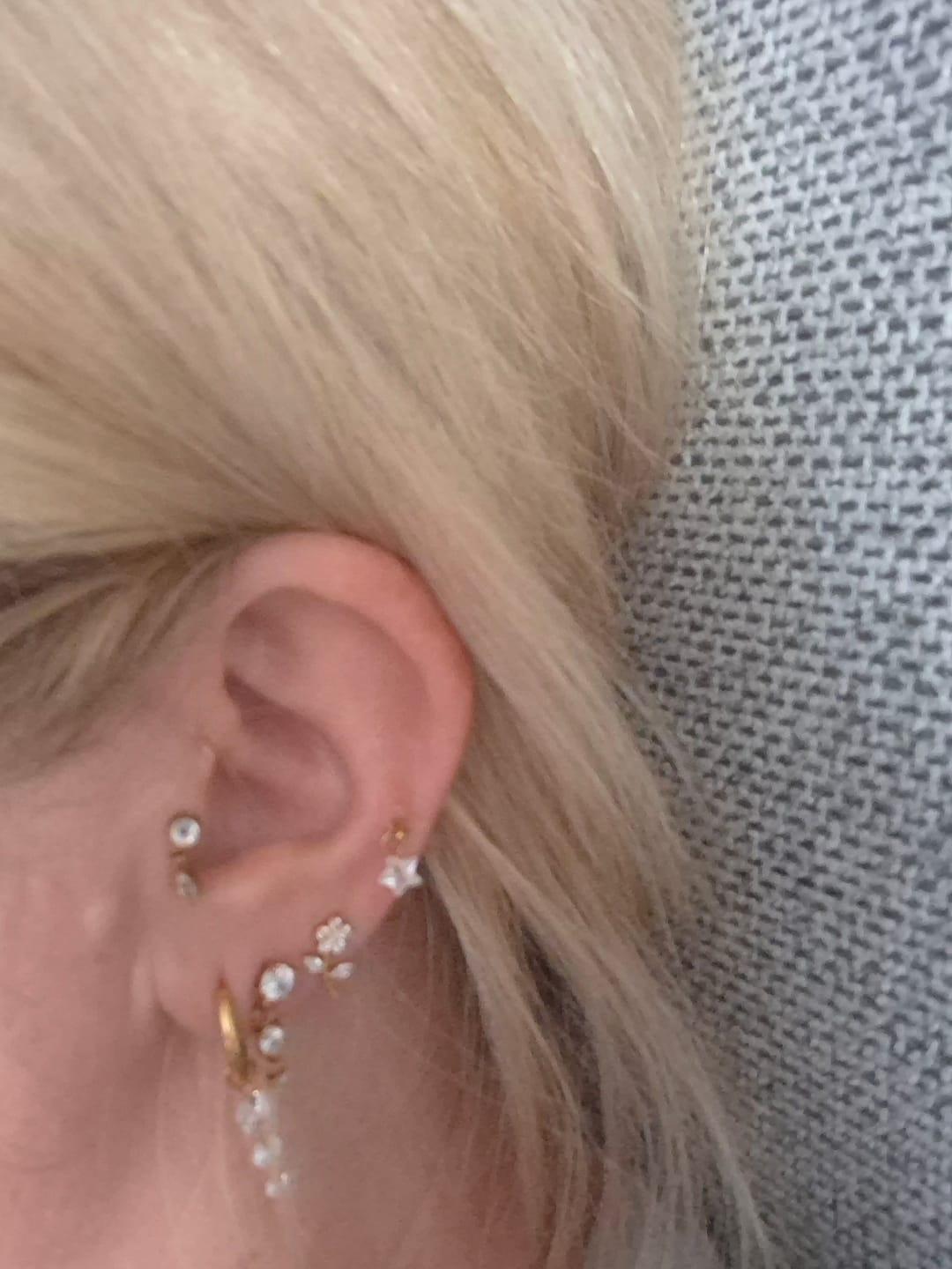 Customer photo review of Starlight Ohrringe | 18K vergoldet