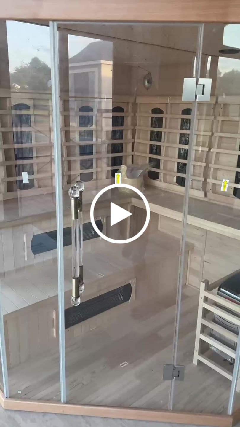 Customer video review of HY-FUSION MAX  |  Saunasnet® 4-6 Person Indoor Hybrid Sauna