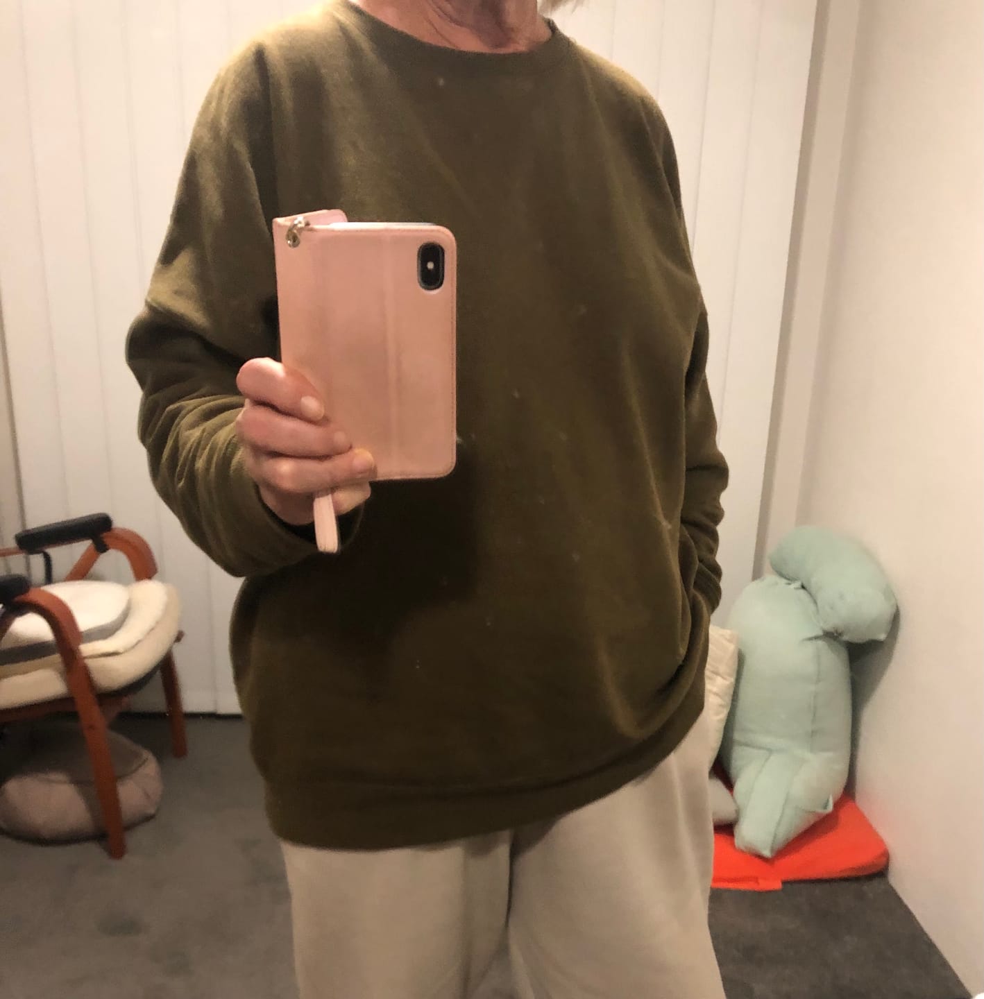 Customer photo review of Unisex Hemp Crew Neck Sweater