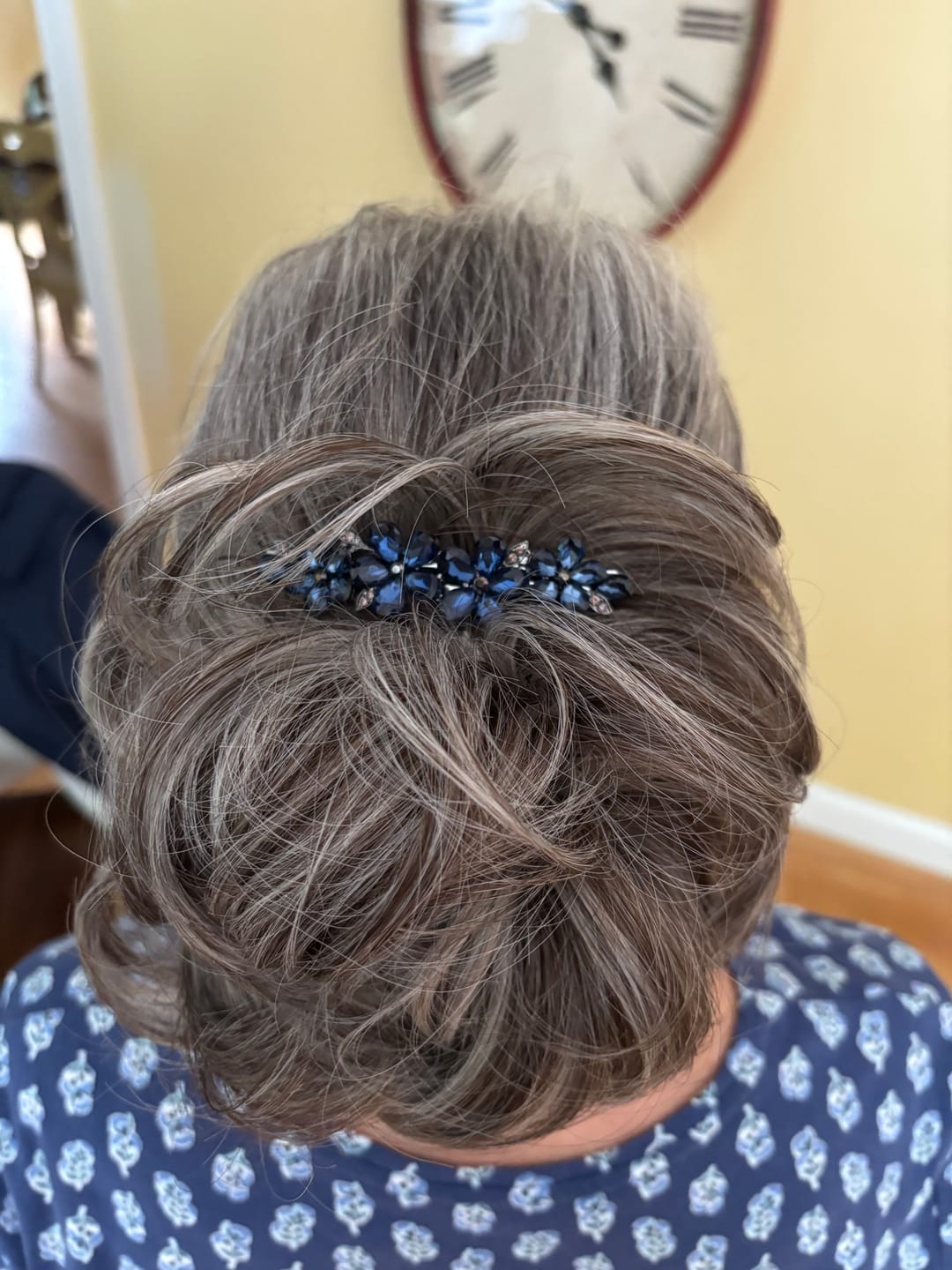 Customer photo review of Messy Bun Hair Piece – Curly Synthetic Hair Bun