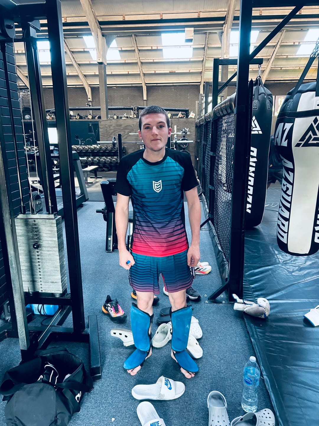Customer photo review of Eryx Dusk Hybrid MMA Shorts