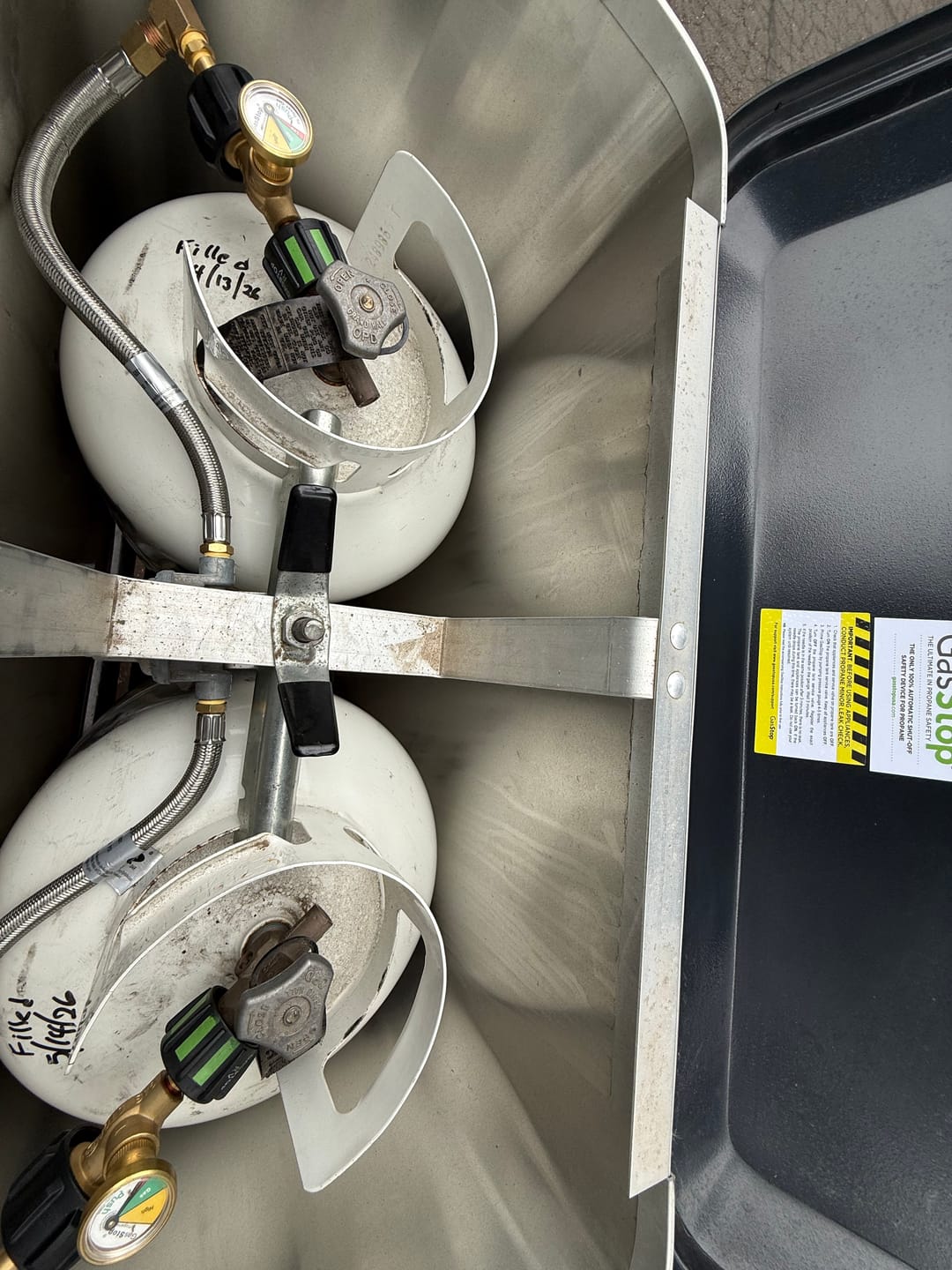 Customer photo review of GasStop Gas Safety Shut-Off for trailers (ACME)