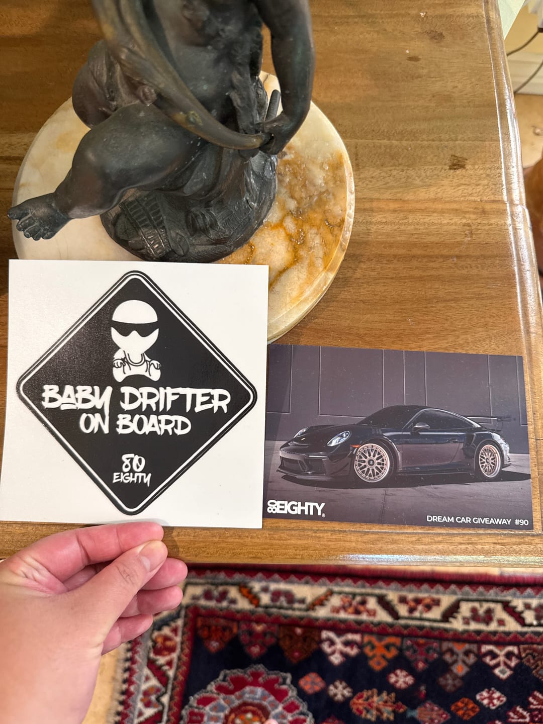 Customer photo review of 80Eighty® Baby On Board Sticker