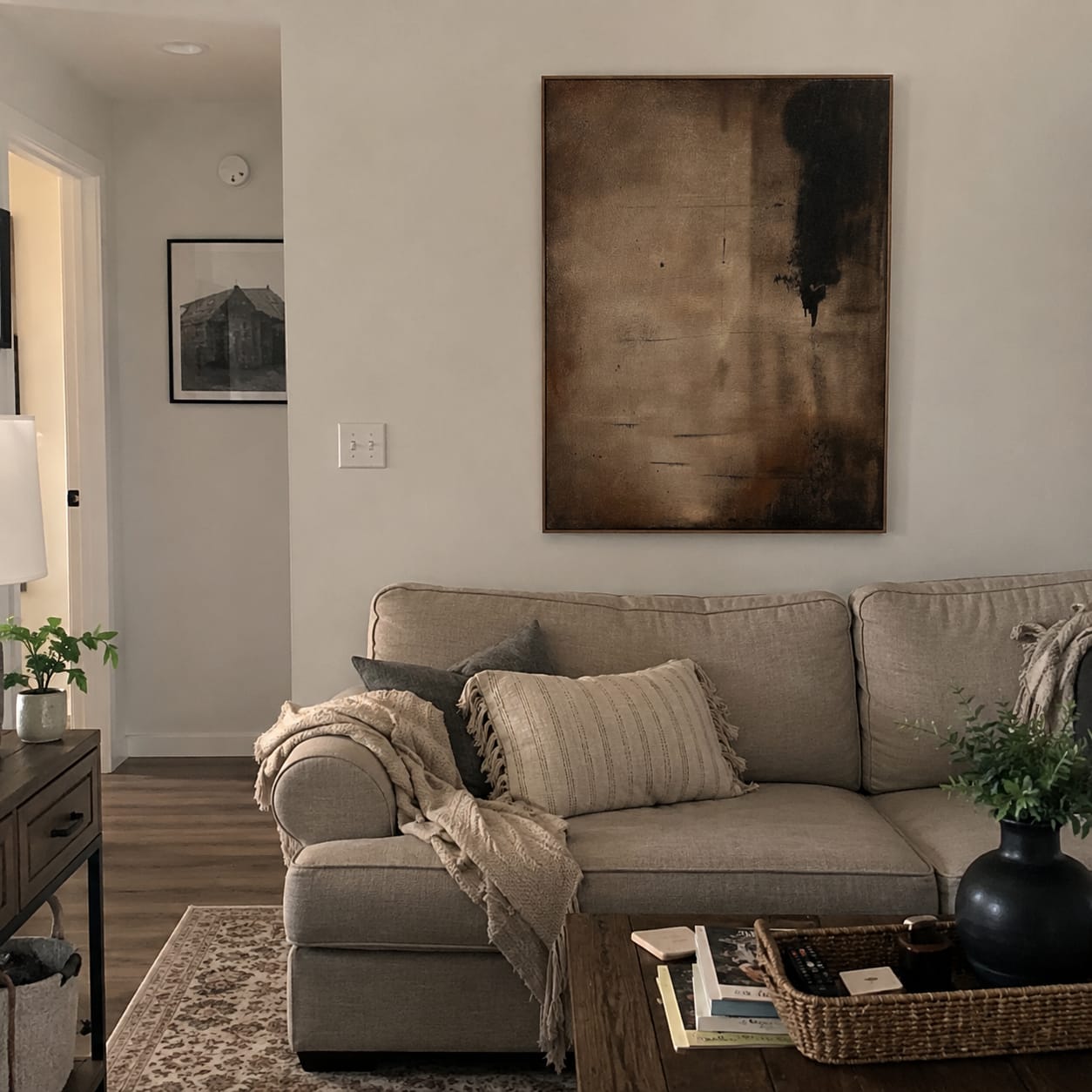 Customer photo review of Abstract Painting Canvas #AP128