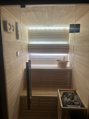 Customer photo review of 2–3 Person Traditional Sauna with 4.5kW Heater