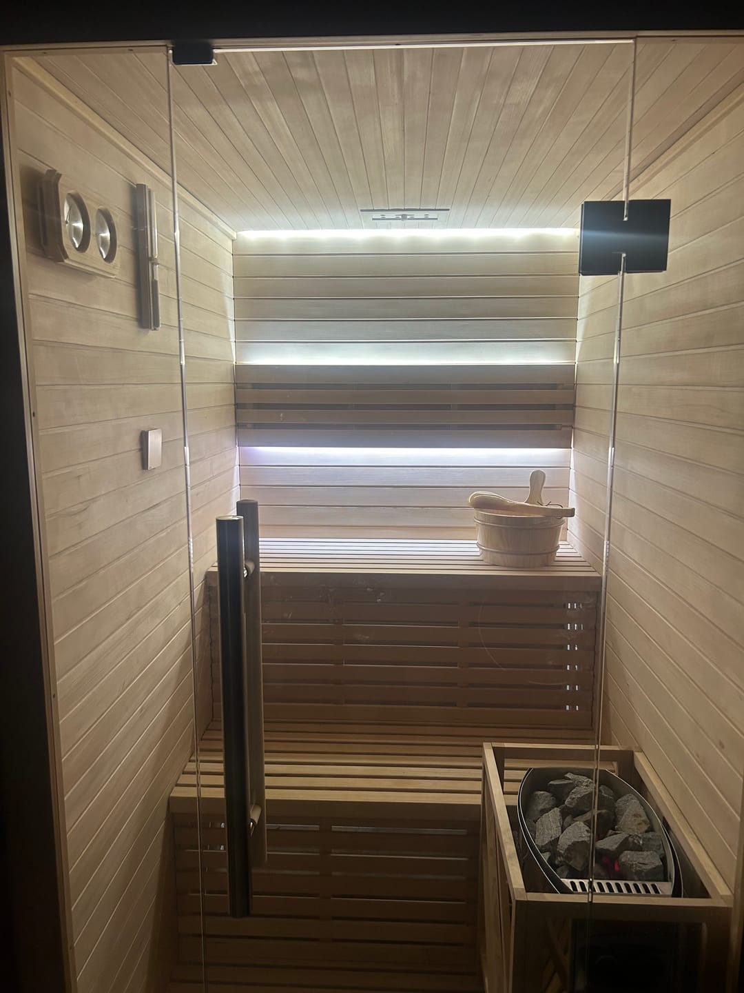 Customer photo review of 2–3 Person Traditional Sauna with 4.5kW Heater