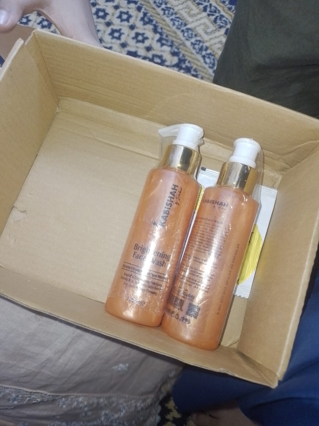 Customer photo review of Vitamin C Brightening Face Wash