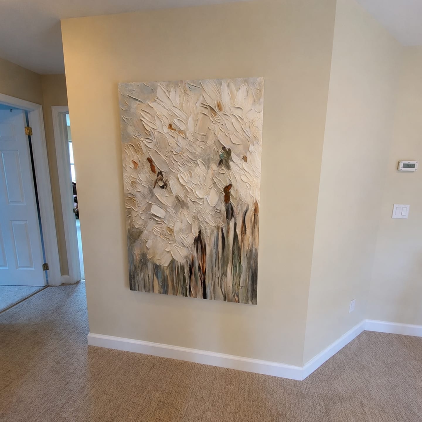 Customer photo review of Flower Abstract Textured Wall Art #FP101