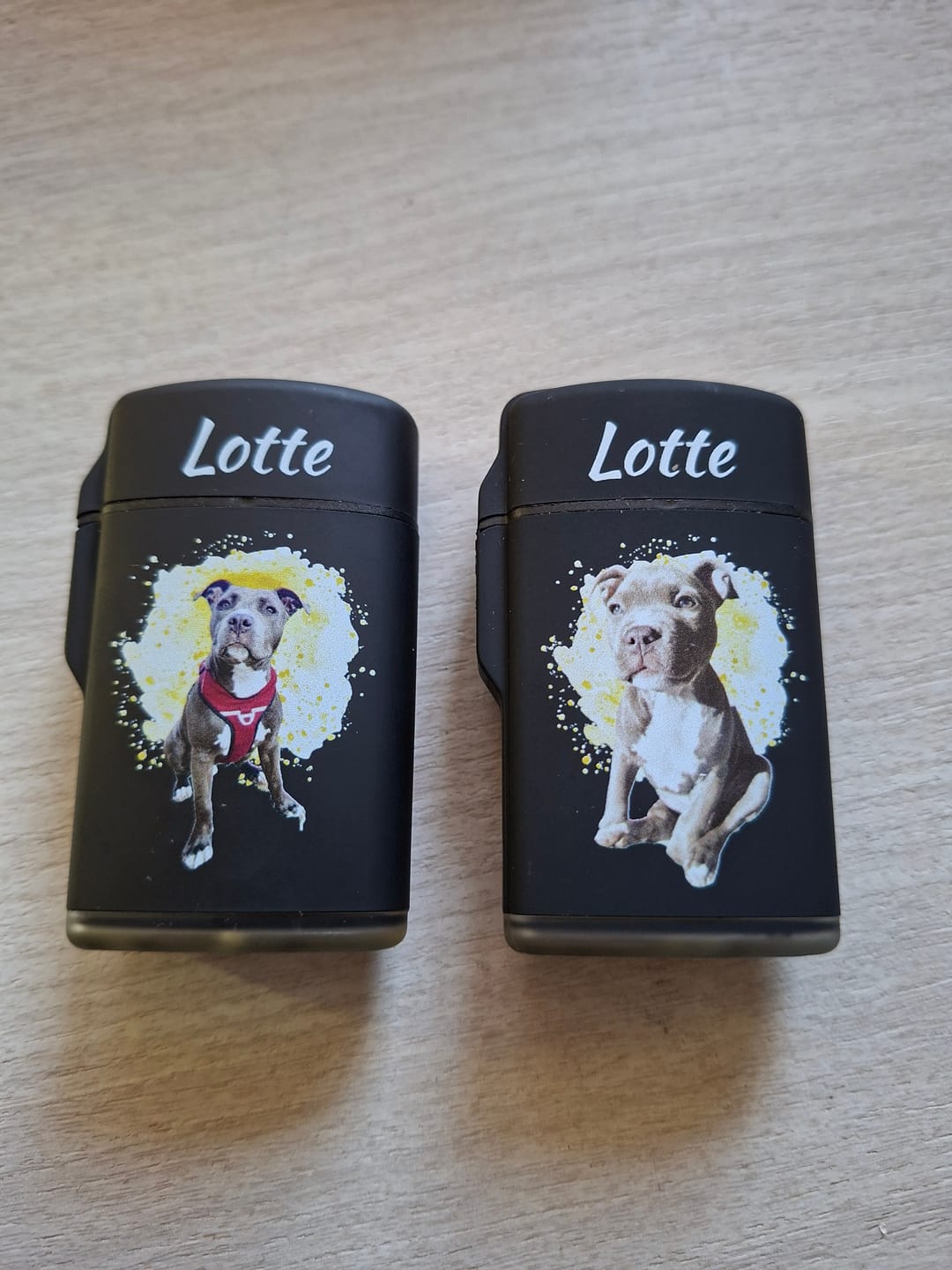 Customer photo review of Personalisiertes Sturmfeuerzeug - Haustierportrait
