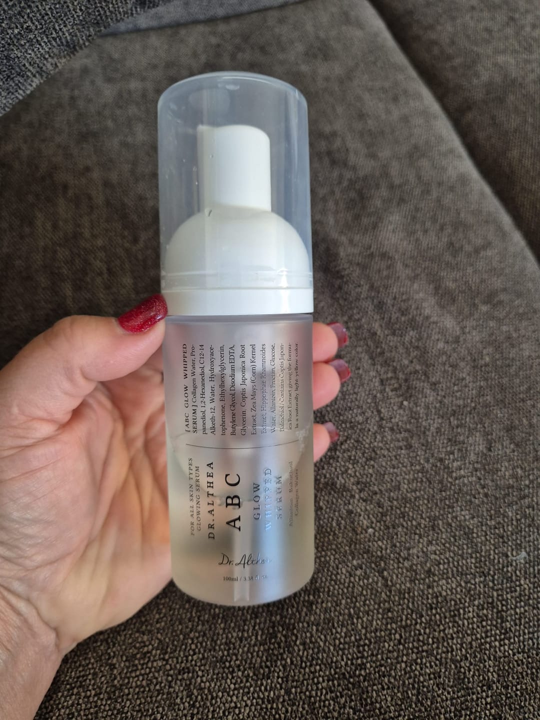 Customer photo review of Putu tekstūras serums Dr. Althea ABC Glow Whipped Serum