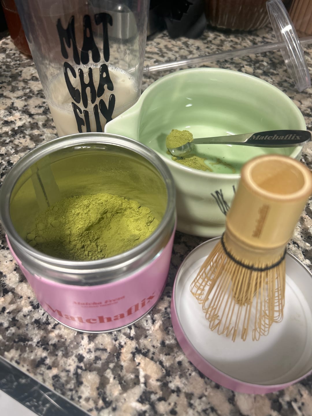 Customer photo review of Té Matcha Premium Fresa