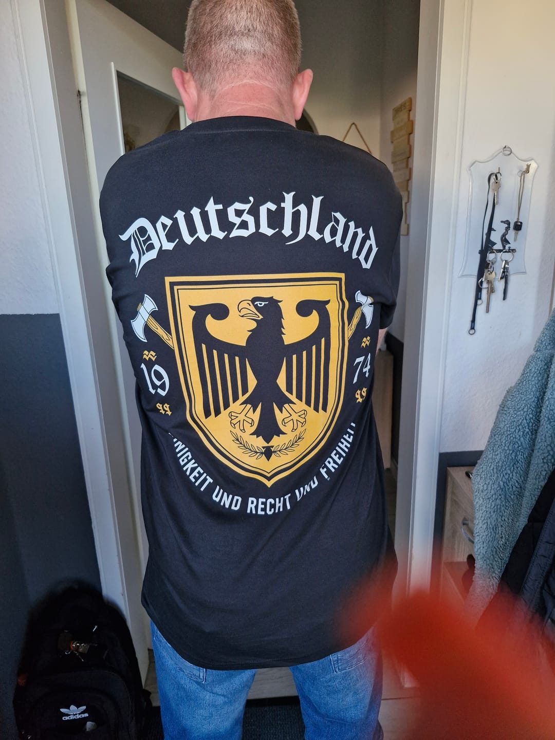 Customer photo review of Deutschland - Shirt Backprint - Personalisierbar
