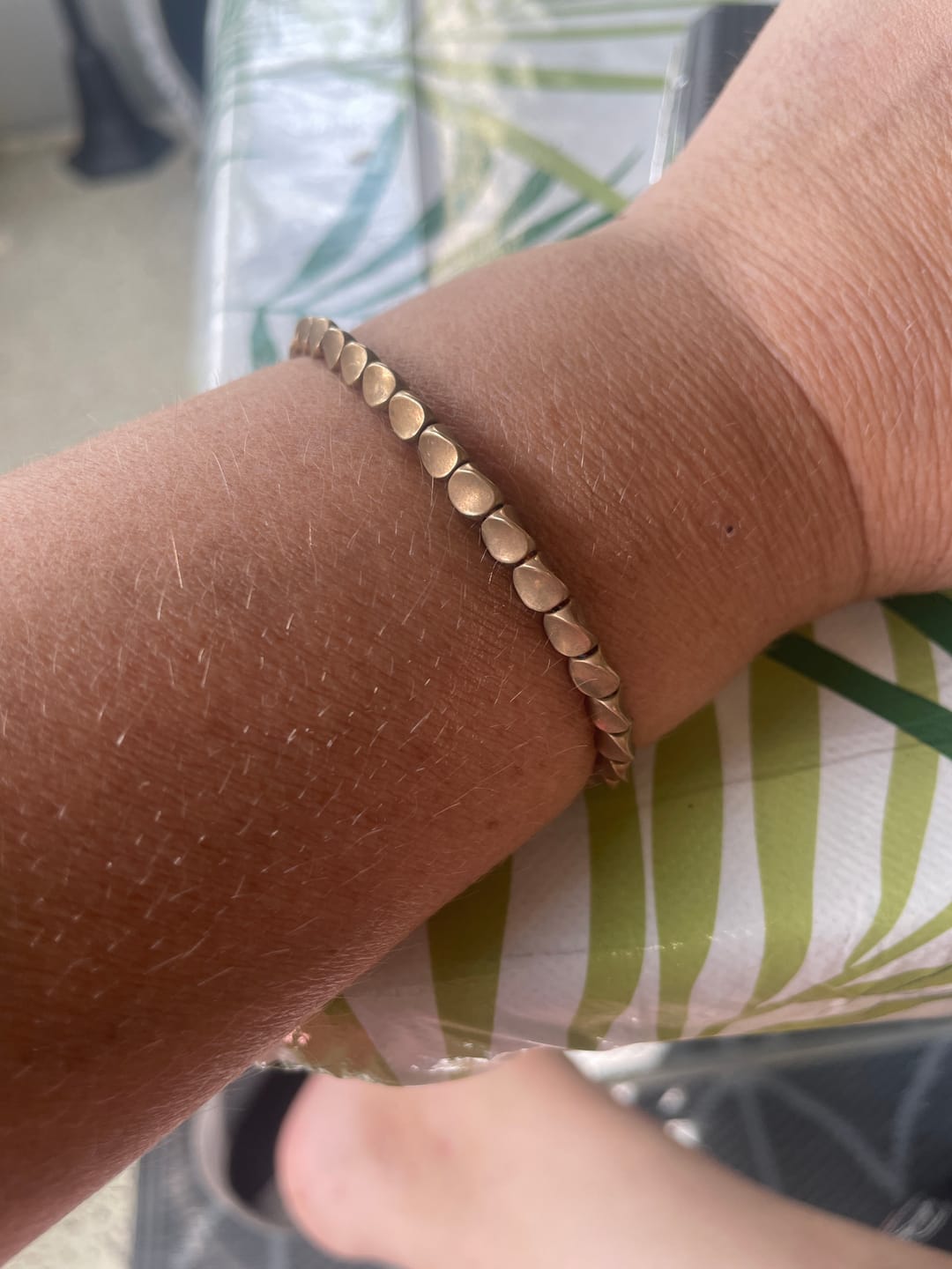 Customer photo review of Tibetisches Kupfer Glücksarmband