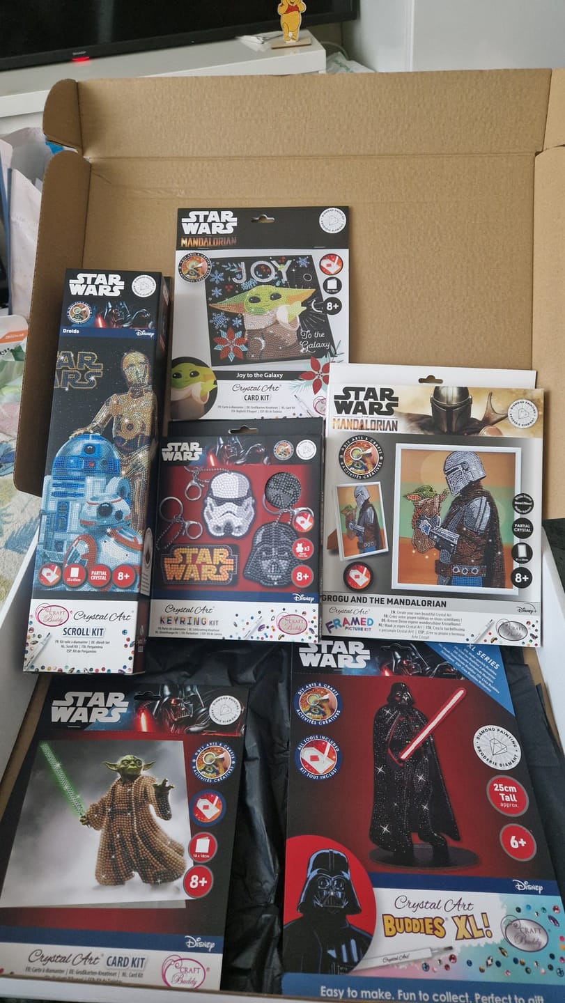 Customer photo review of Star Wars Crystal Art Mystery Box