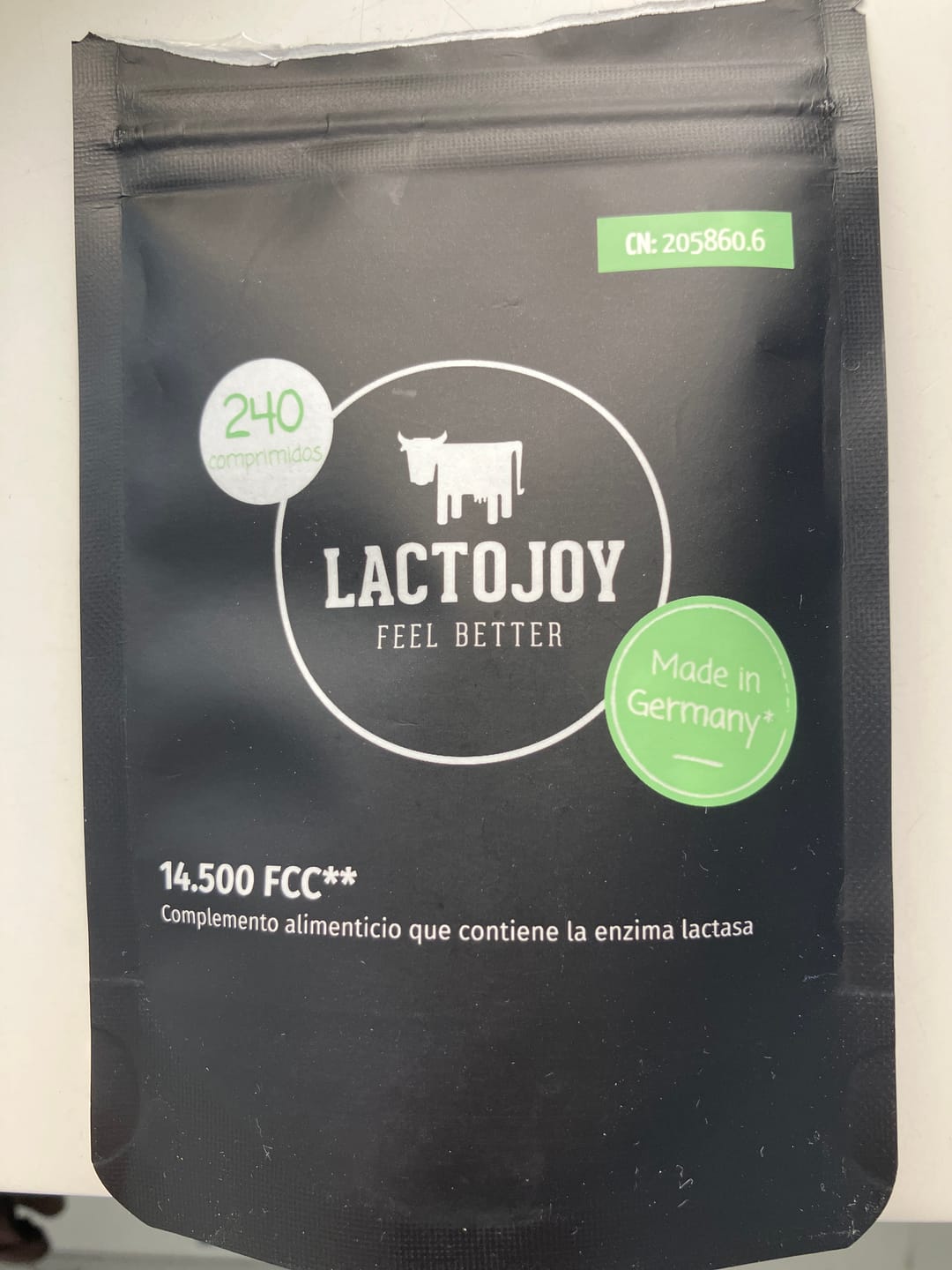 Customer photo review of LactoJoy Lactase Pills - 14.500 FCC - 240 pcs refill bag
