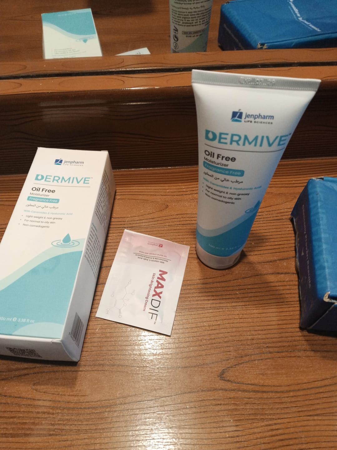 Customer photo review of Dermive Oil-Free Fragrance Free Moisturizer