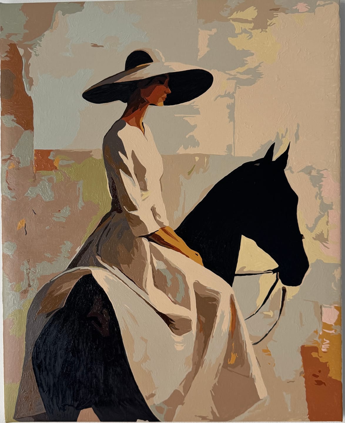 Customer photo review of The Quiet Rider | Paint by Number