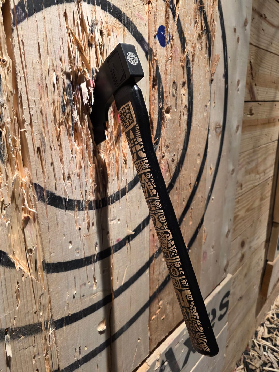 Customer photo review of Aztec Throwing Axe
