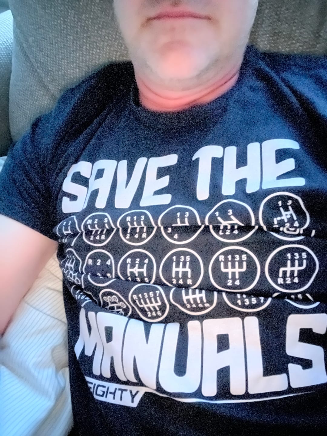 Customer photo review of 80Eighty® Save The Manuals Shirt