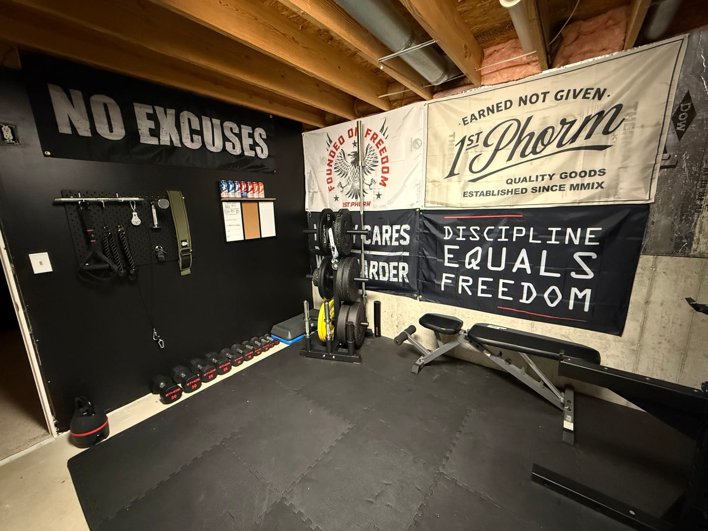 Customer photo review of Weight Tree w/Bar Sleeves