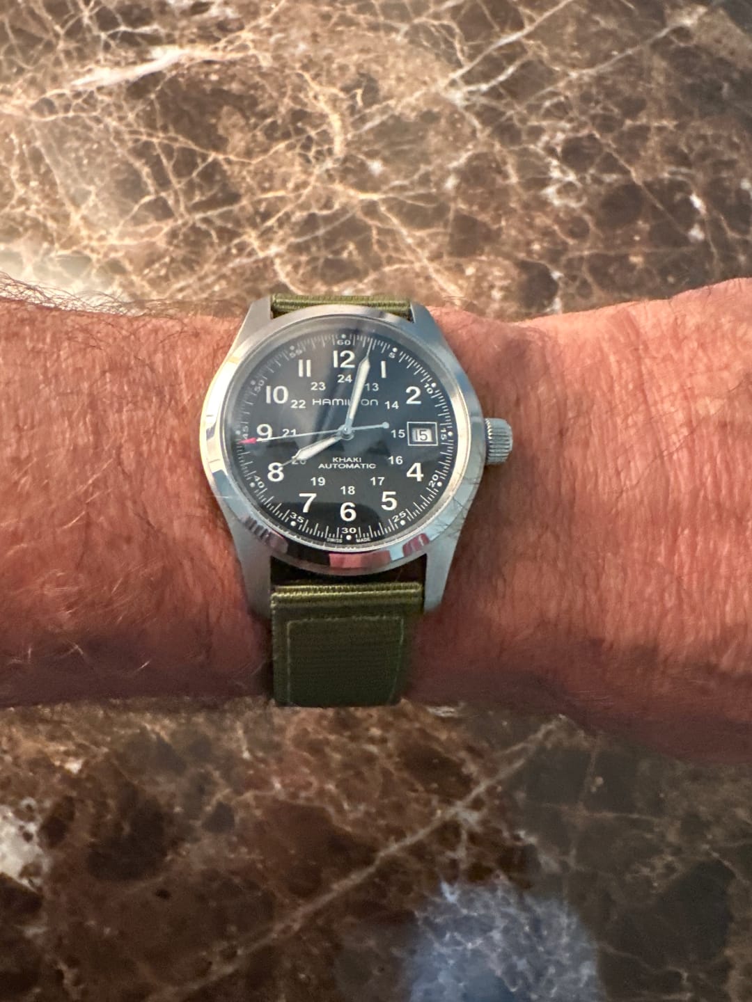 Customer photo review of The O2 Strap - Army Green