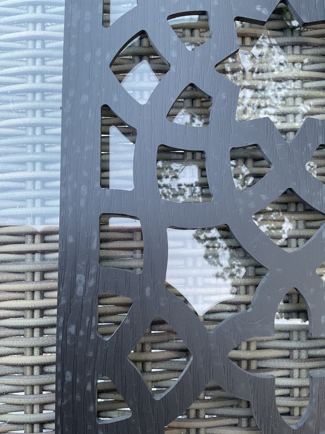 Customer photo review of 3 Black Alhambra Trellis - 5mm
